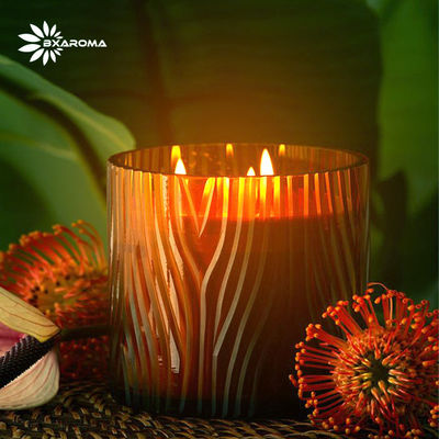 kaufen Soem-Zitronen-Aroma-duftende Kerze ringsum Glasschalen-Flamme fertigte besonders an online manufacture